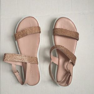 Inuovo Baja Rose Blush Flatform Sandals Size 38